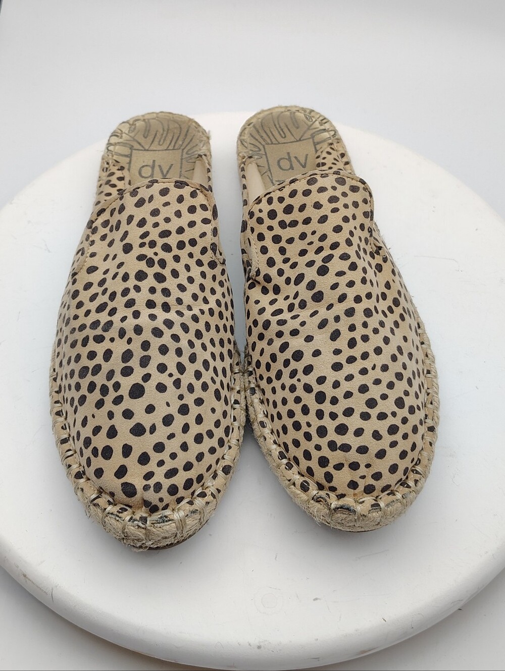 DV by Dolce Vita Tan Cheetah Print Espadrille Mules